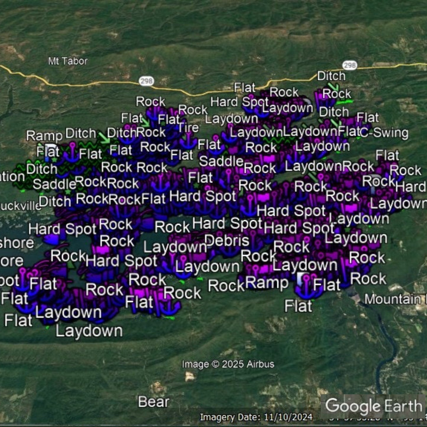 Ouachita Lake Breakdown - Bass Fishing Hot Spots & Waypoints