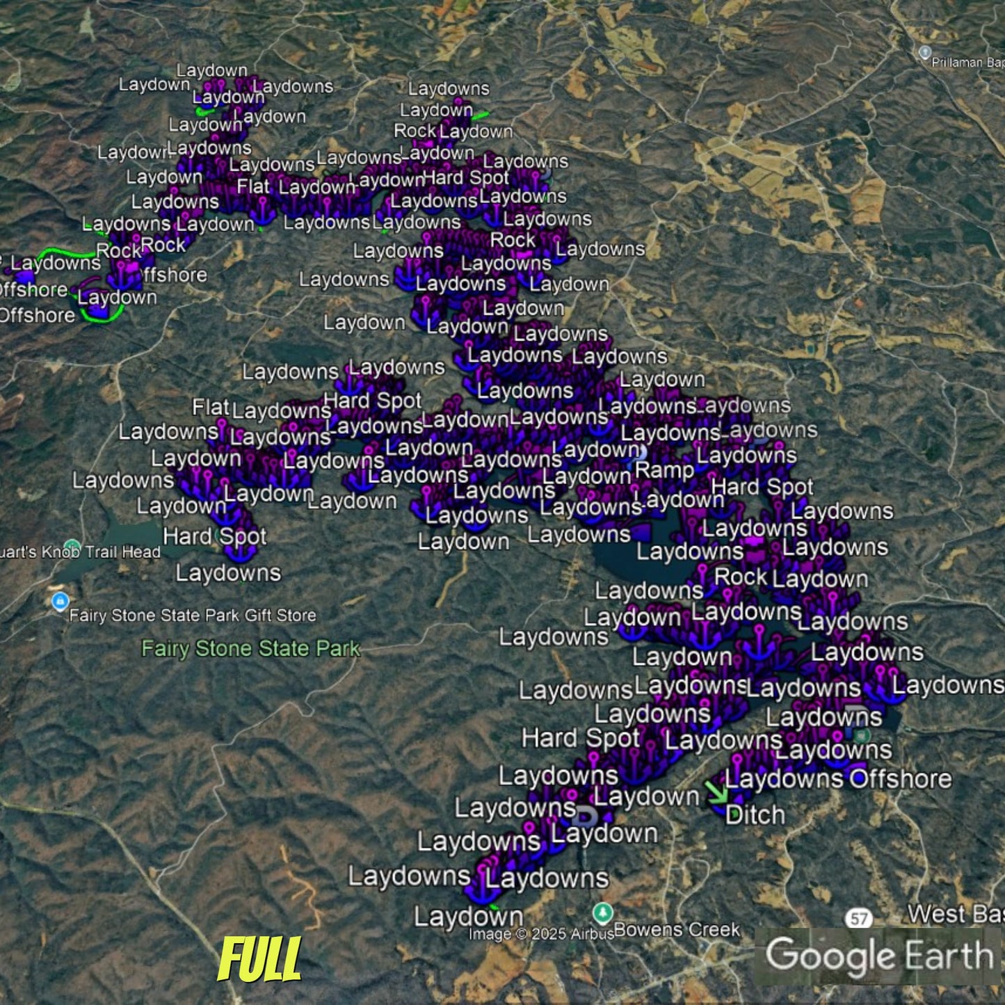 Philpott - Lake Breakdown - Bass Fishing Hot Spots & Waypoints