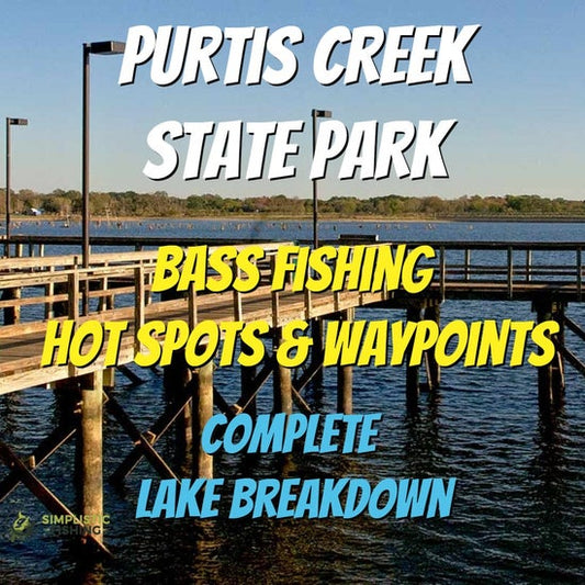 Purtis Creek State Park Lake Breakdown - Bass Fishing Hot Spots & Waypoints