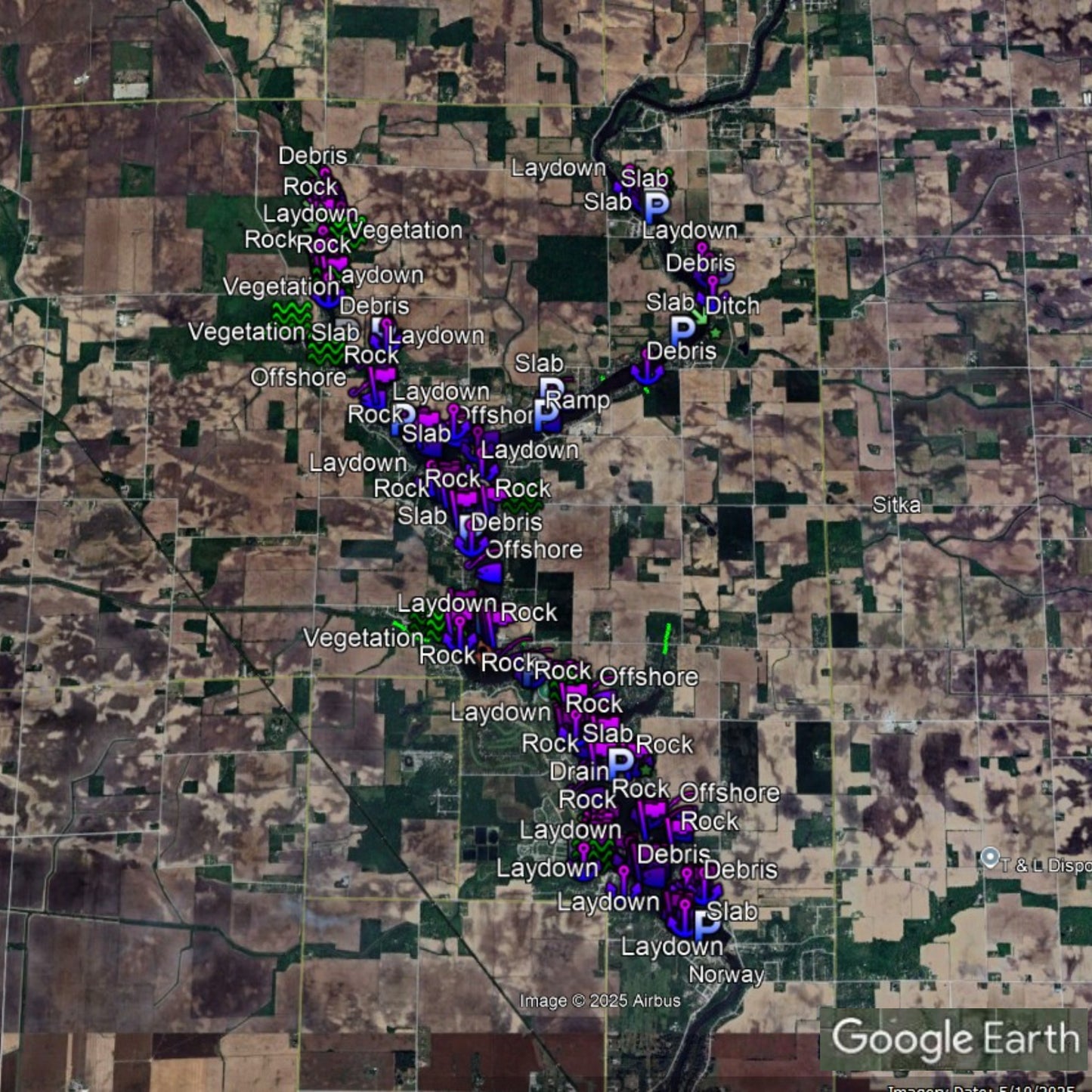 Shafer Lake Breakdown - Bass Fishing Hot Spots & Waypoints