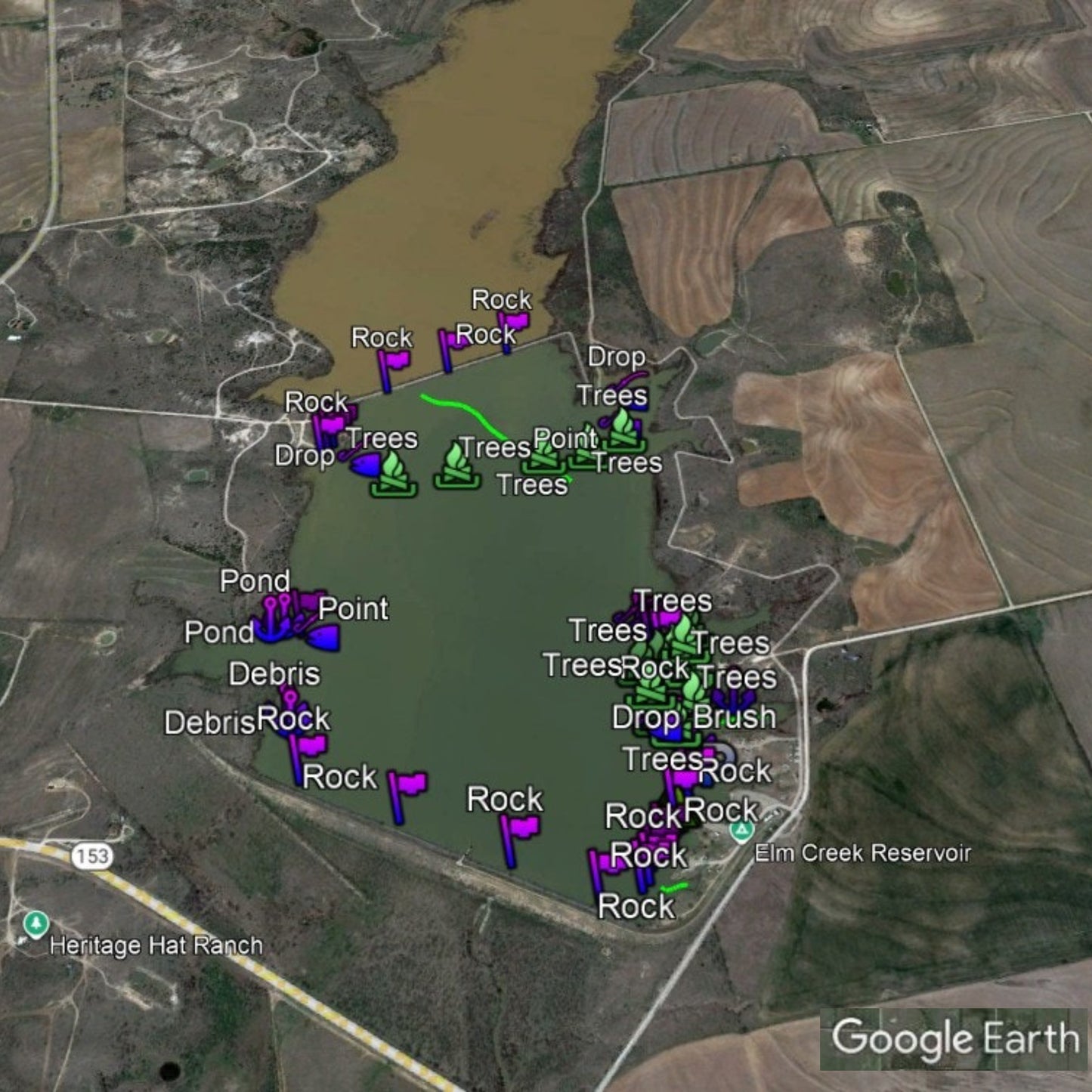 Winters Lake Breakdown - Bass Fishing Hot Spots & Waypoints