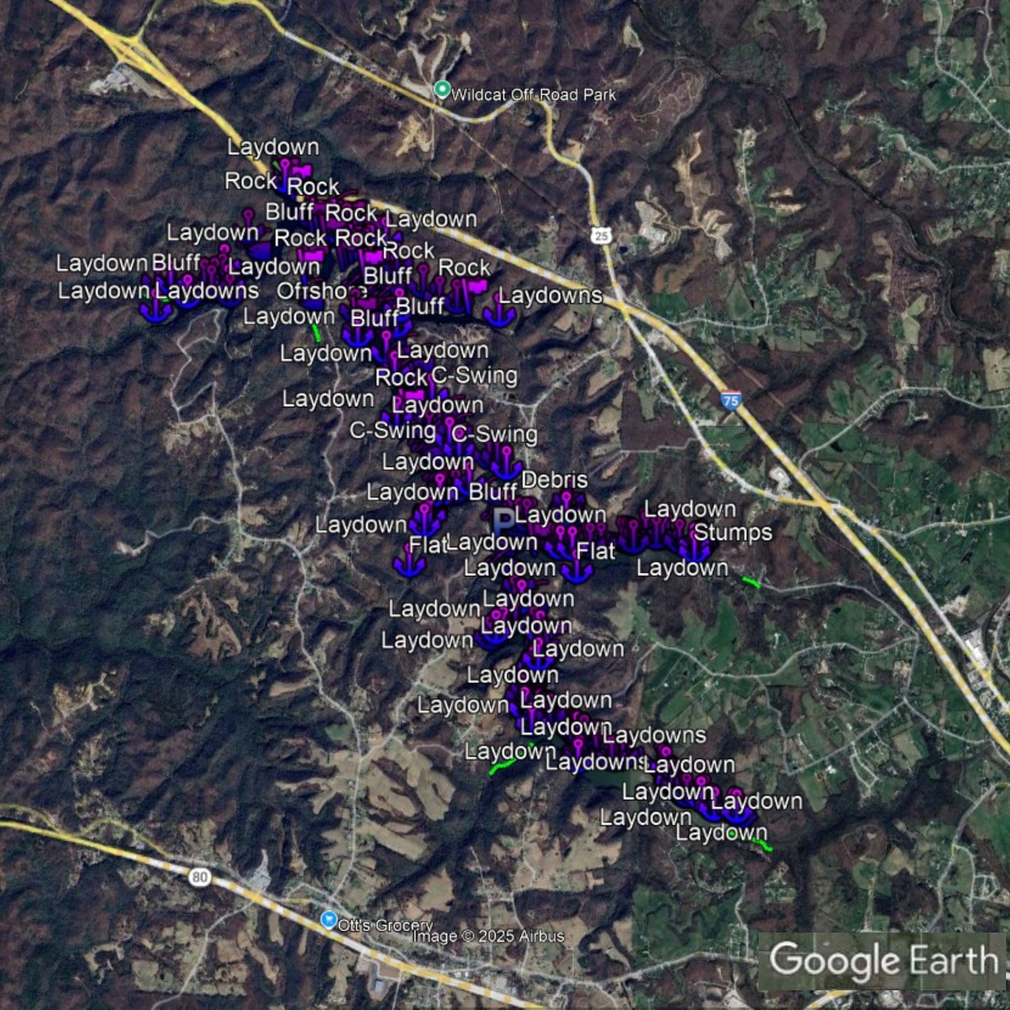 Wood Creek Lake Breakdown - Bass Fishing Hot Spots & Waypoints