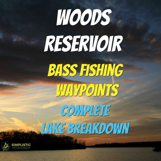Woods Reservoir Lake Breakdown - Bass Fishing Hot Spots & Waypoints